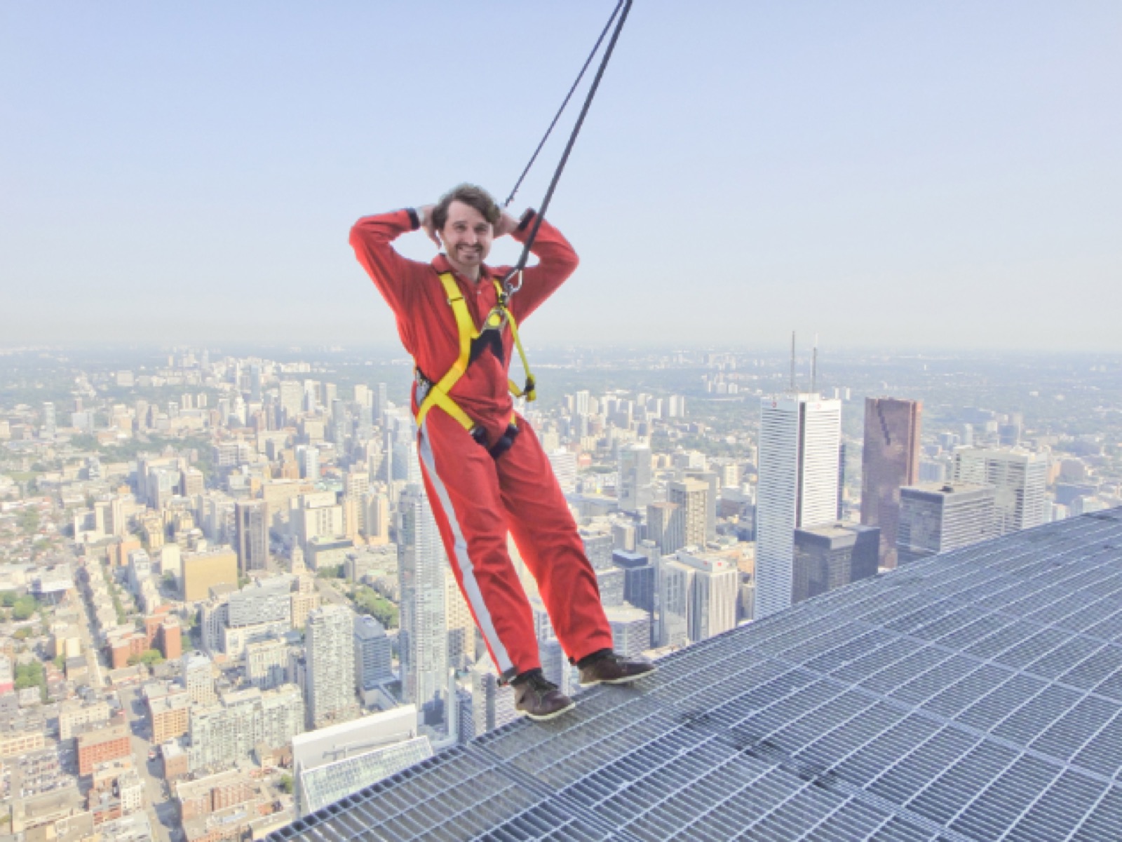 CN Tower Hanging Over Edge - Brian Moore