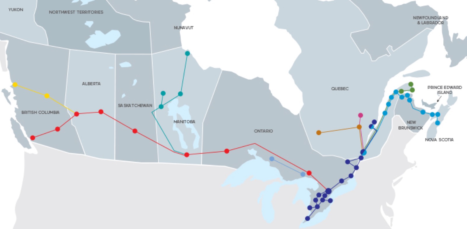 搭乘VIA Rail的CANRAILPASS，探索加拿大吧！