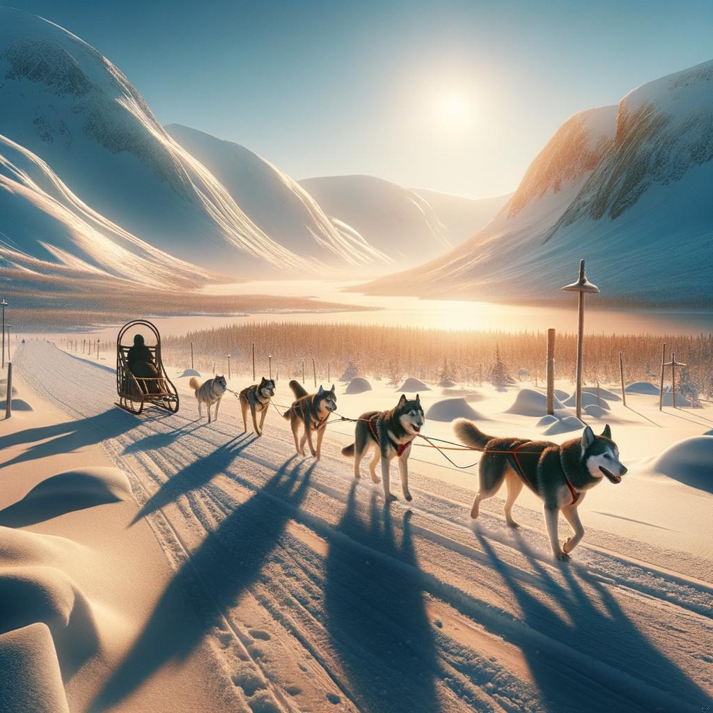 Dogsledding days at Banff National Park