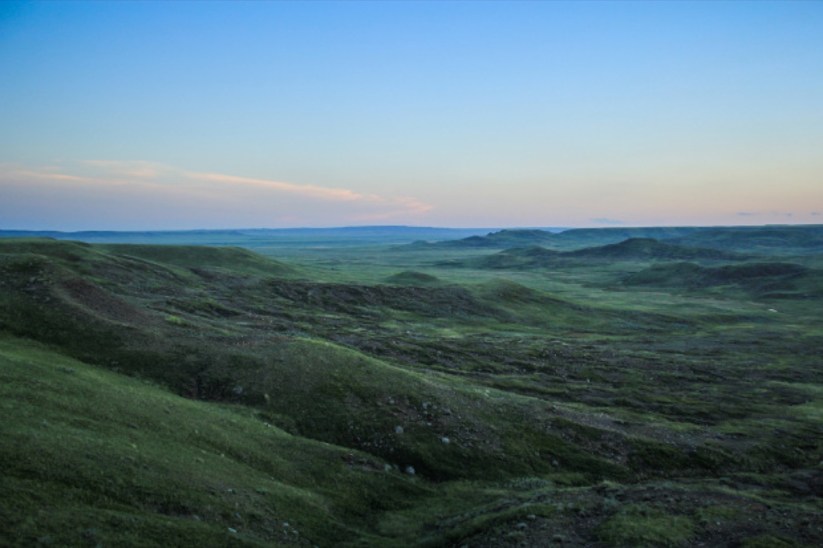 Photographie des collines du parc national des Prairies