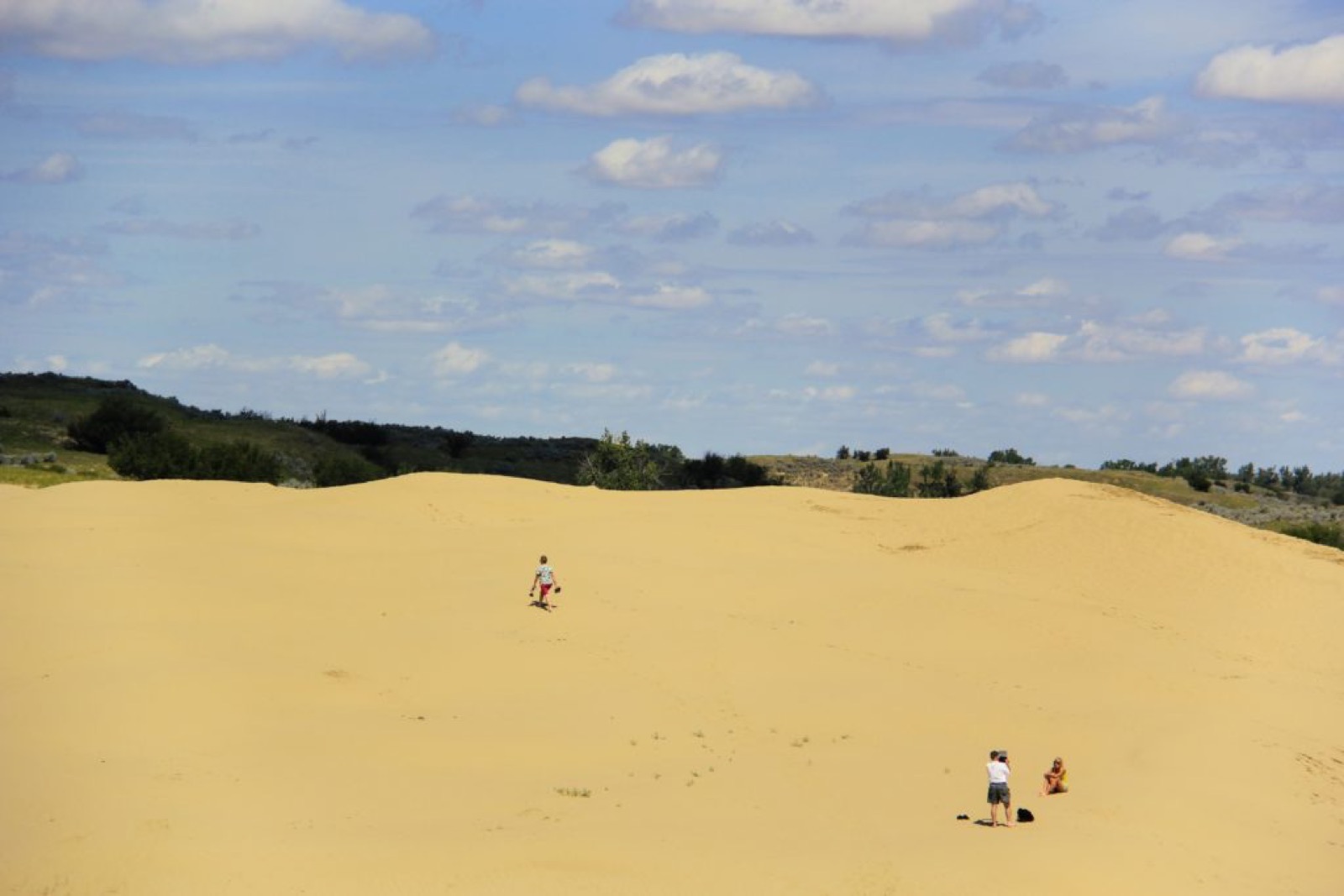 Randonnée dans les Grandes Dunes de sable de la Saskatchewan