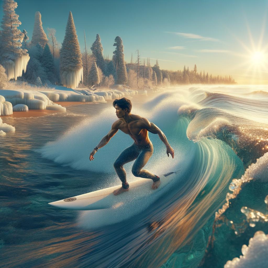 Surfing The Great Lakes in Winter