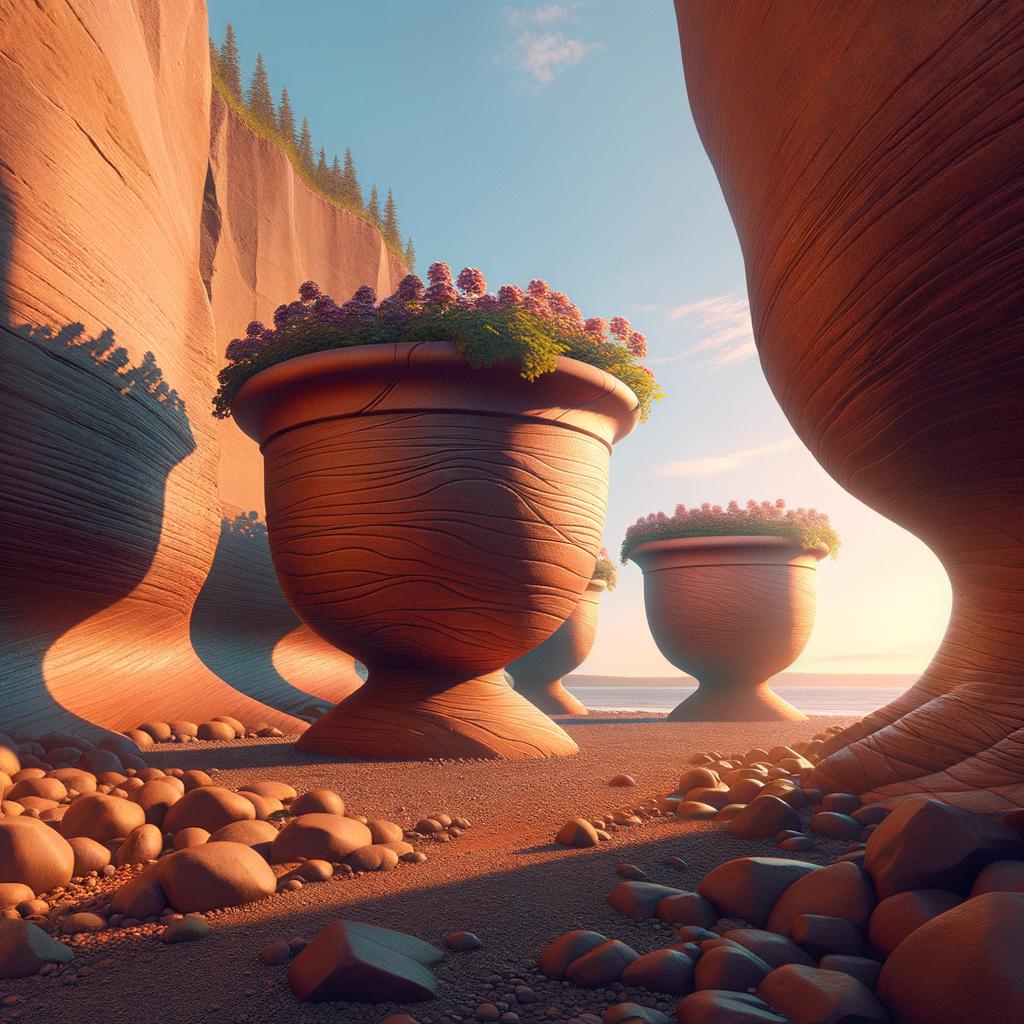 The Giant Flowerpots at Hopewell Rocks