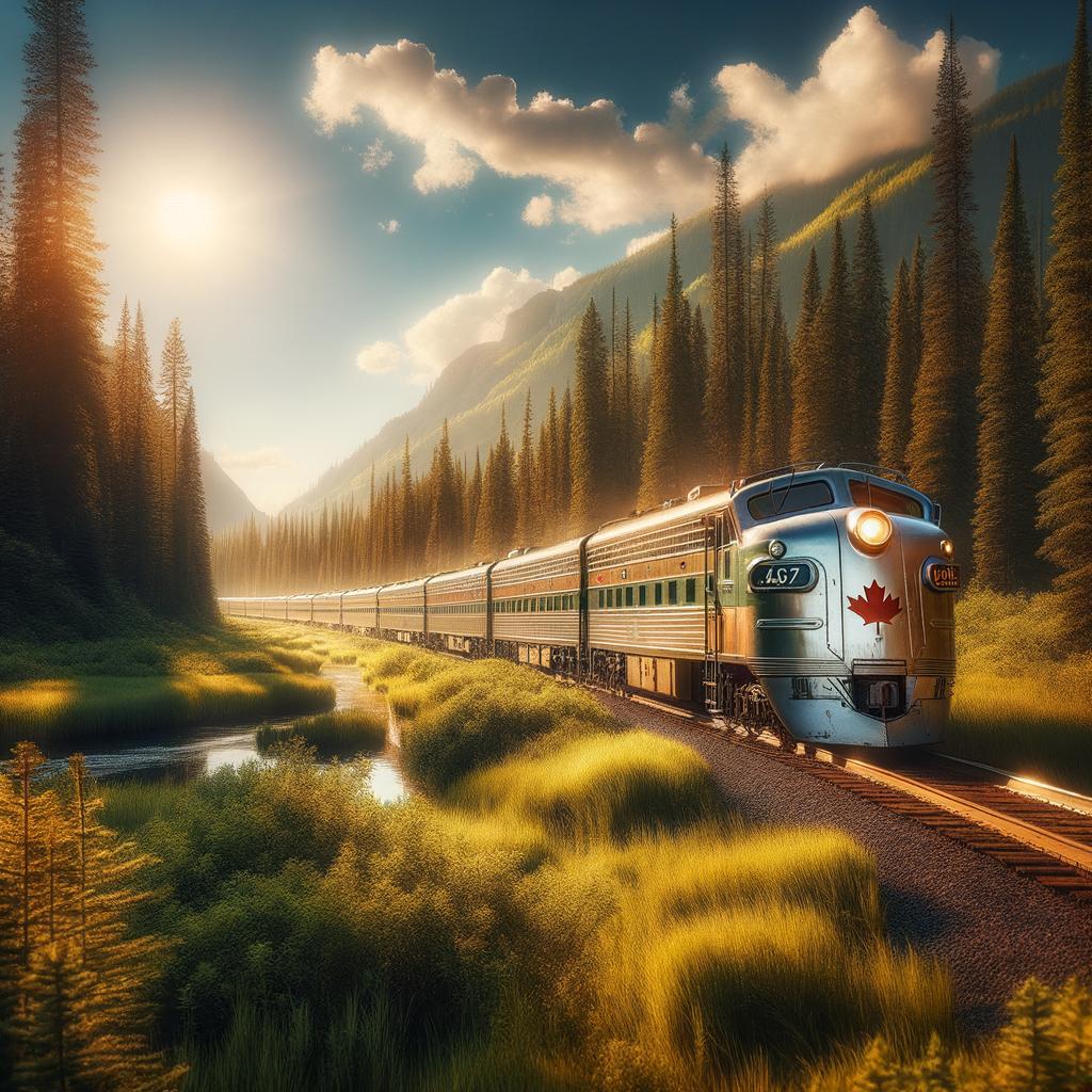 Voyager en train au Canada