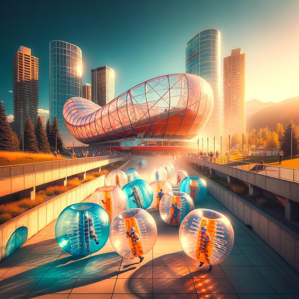 Zorbing in Calgary's Olympic Park