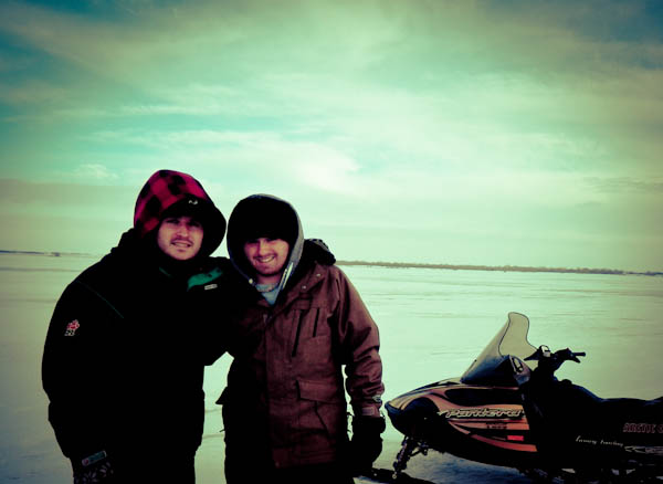 Brian Moore & Payden Fraser Ice Fishing