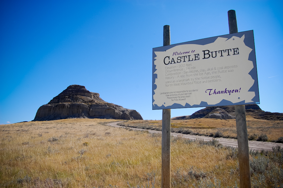Castle-Butte-Sign